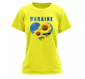 Футболка женская "Ukraine" Разные цвета и размеры.