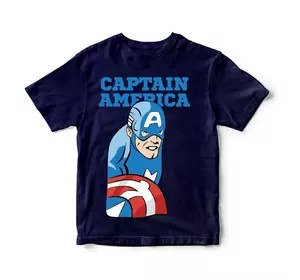 Детская футболка "CAPTAIN AMERICA". Разные цвета и размеры.